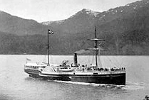Steamship Ancon aux alentours de 1895 (Source : E.W. Wright, éd., Lewis & Dryden Marine History of the Pacific Northwest, Lewis & Dryden Printing Co., Portland, 1895)